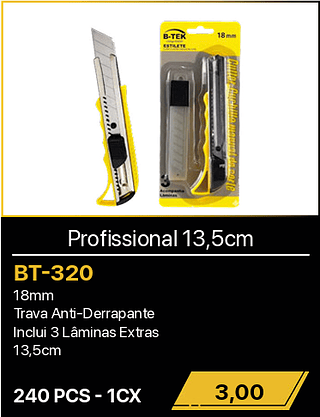 Profissional 13,5cm 240PCS R$3,00