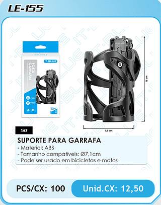 SUPORTE PARA GARRAFA PCS/CX: 100 Unid.CX: 12,50