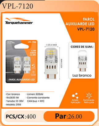 FAROL AUXILIARDE LED PCS/CX:400 Par:26.00