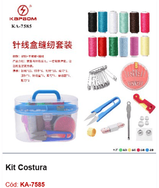 Kit Costura R$ 13,5 PcS/cx: 200