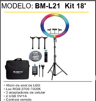 Ring Light RGB 5PCS/CX Unid. CX:155,00