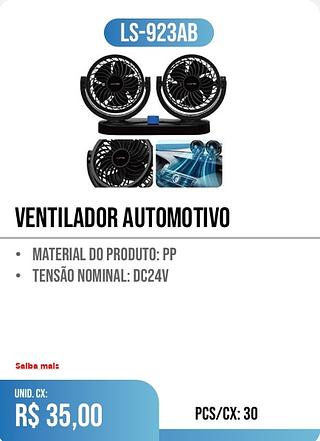 VENTILADOR AUTOMOTIVO 30PÇ=35$
