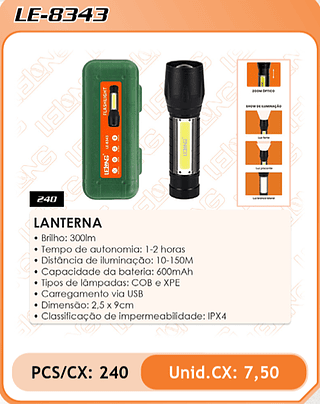 LANTERNA 240PÇ=7,5$