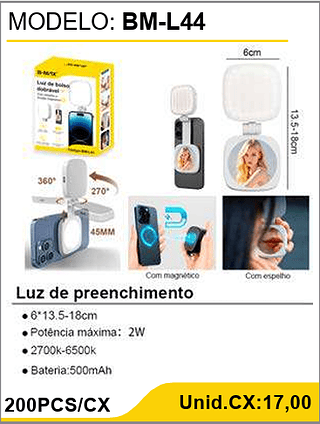 Luz de preenchimento 200PCS/CX Unid.CX:17,00