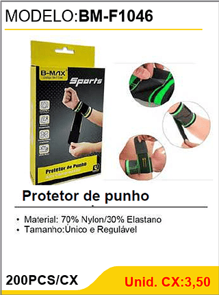 Protetor de punho 200PCS/CX Unid. CX:3,50