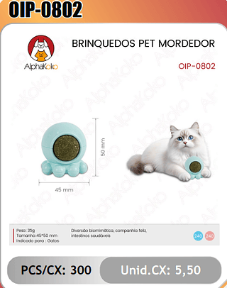 BRINQUEDOS PET MORDEDOR PCS/CX:300 Unid.CX: 5,50