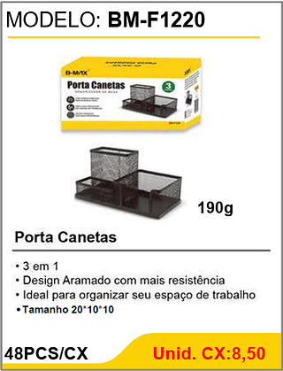Porta Canetas 48PCS/CX Unid. CX:8,50