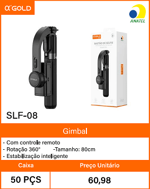 Gimbal Com controle remoto- Caixa 50 PCS Preco Unitario 60,98
