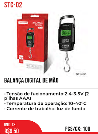 Balança Digital De Mão 100pç=9,50$