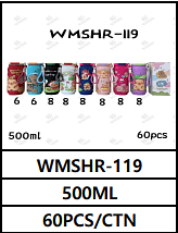500ML UNID. CX: R$ 22,00 PCS/CX: 60