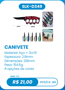 CANIVETE UNID. CX: R$ 21,00 PCS/CX: 120