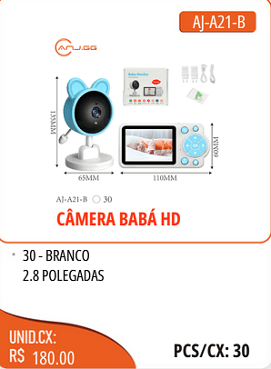 CAMERA BABA HD UNID.CX:RS 180.00 PCS/CX:30