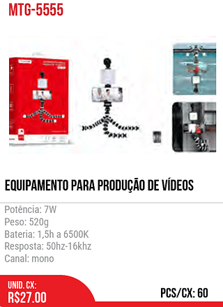 EQUIPAMENTO PARA PRODUÇÃO DE VÍDEOS 60pç=27$