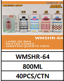 800ML UNID. CX: R$ 27,00 PCS/CX: 40