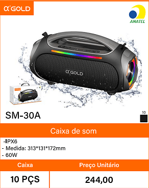 Caixa de som - Caixa 10 PCS Preco Unitario 244,00