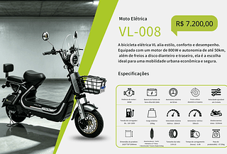 Moto Eletrica R$ 6480.00