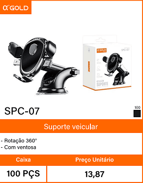 Suporte veicular Caixa 100 PCS Preco Unitario 13,87