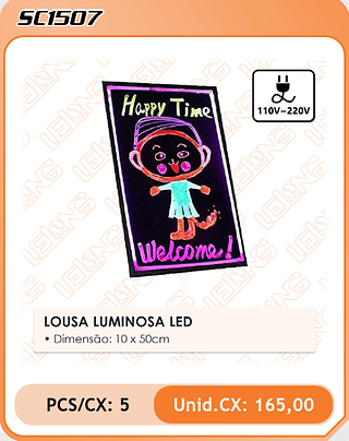 LOUSA LUMINOSA LED 5pç=165$