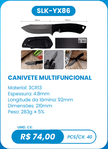 CANIVETE MULTIFUNCIONAL UNID. CX: R$ 74,00 PCS/CX: 40