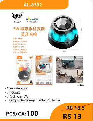 Caixa de som PCS/CX:100 R$13