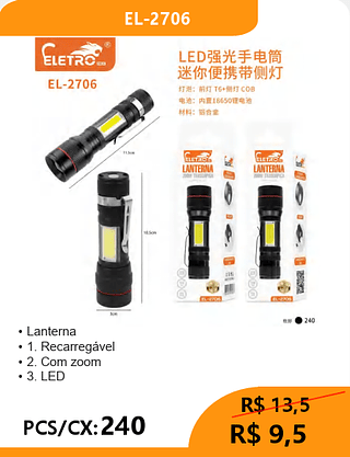 Lanterna PCS/CX:240 R$9,5