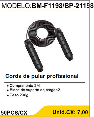 Corda de pular profissional 50PCS/CX Unid.CX: 7,00