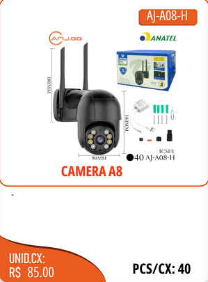CAMERA A8 UNID.CX:RS 85.00 PCS/CX:40