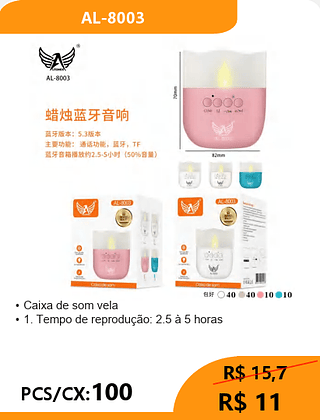 Caixa De Som Vela PCS/CX:100 R$11