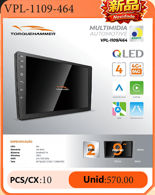 Multimidia Automotive PCS/CX:10 Unid:570.00