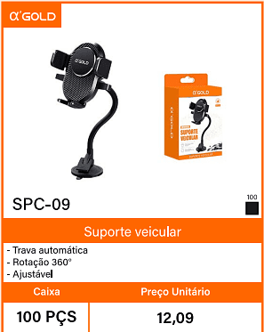Suporte veicular Caixa 100 PCS Preco Unitario 12,09