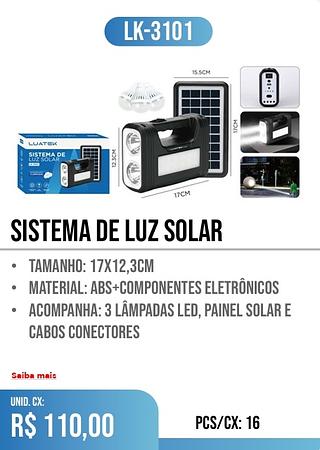 sistema de luz solar 16pç=110$