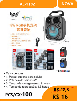 Caixa De Som PCS/CX:100 R$16