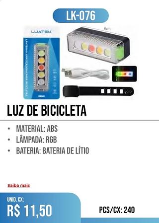 LUZ de BICICLETA 240PÇ=11,50$
