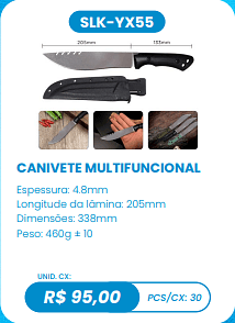 CANIVETE MULTIFUNCIONAL UNID. CX: R$ 95,00 PCS/CX: 30