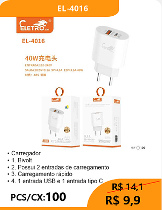 FONTE PCS/CX:100 R$9,9