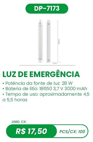 LUZ DE EMERGÊNCIA 100PÇ=17,5$
