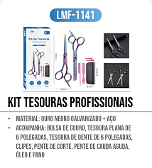 kit tesouras profissionais PCS/CX: 100 UNID. CX: r$ 30,00