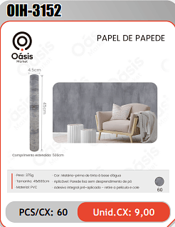 PAPEL DE PAPEDE PCS/CX:60 Unid.CX: 9,00