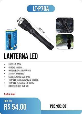 LANTERNA LED 60PÇ=54$