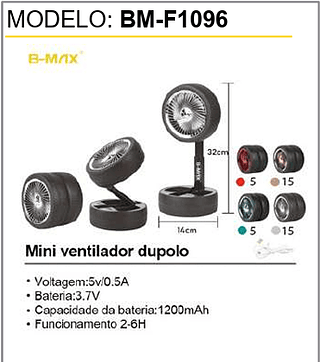 Mini ventilador dupolo 40PCS/CX Unid.CX: 27,00