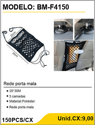 Rede porta mala 150PCS/CX Unid.CX:9,00