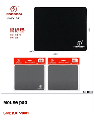 Mouse pad R$ 3,15 PCS/Cx:500