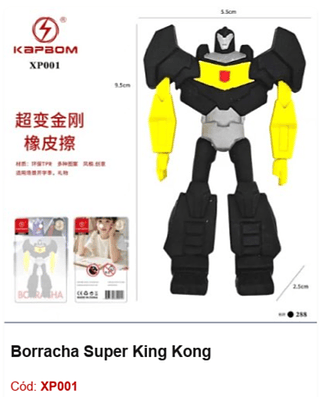 Borracha Super King Kong R$ 7,2 PCS/cx: 288