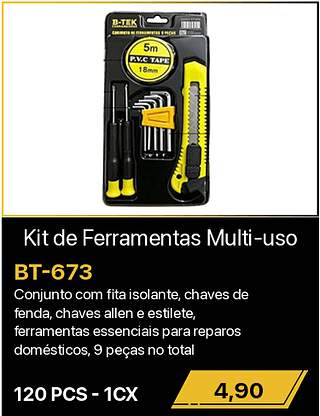 Kit de Ferramentas Multi-uso 120PCS R$4,90