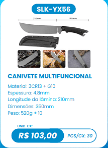 CANIVETE MULTIFUNCIONAL UNID. CX: R$ 103,00 PCS/CX: 30