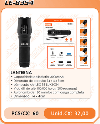 LANTERNA 60PÇ=32$