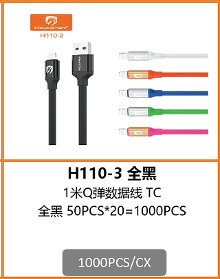 CABO COLORIDO TIPO-C 1000PCS/CX R$:1,9