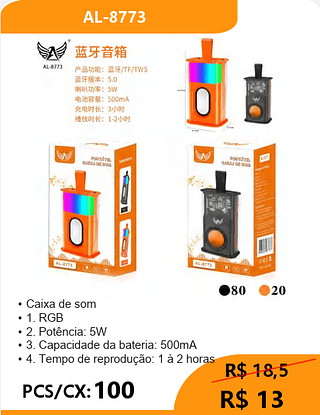 Caixa de som PCS/CX:100 R$13