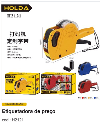 Etiquetadora de preço R$ 20,25 PC/CX:50