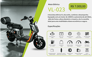 Moto Eletrica R$ 6300.00